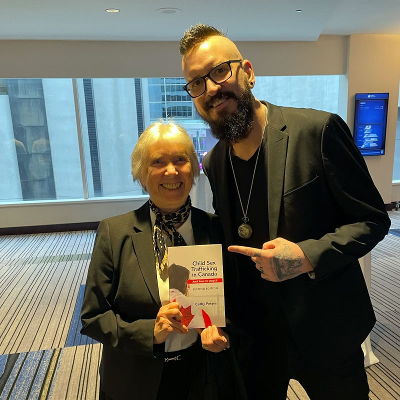 Cathy with Rob Nash, Suicide Prevention Expert